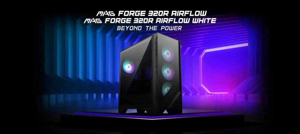 מארז מחשב דגם MAG Forge 320R AirFlow מבית MSI