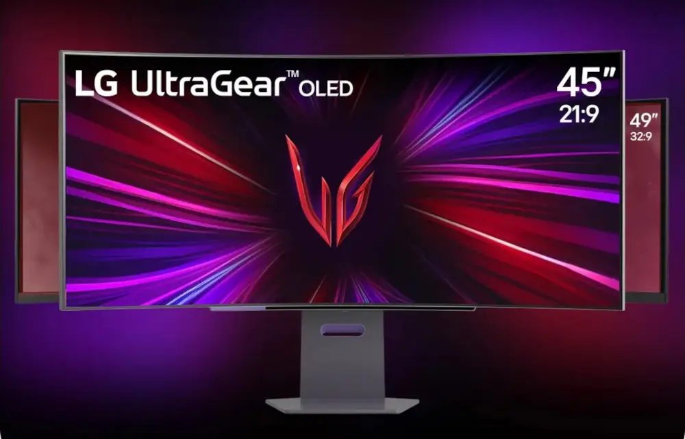 מסך מחשב קעור "45 דגם UltraGear OLED 45GS95QE-B מבית LG