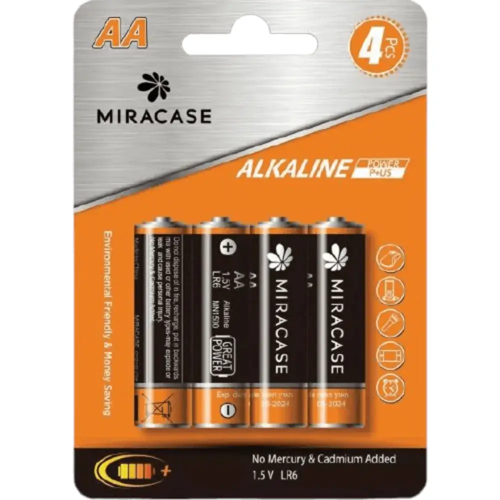 4AA- ALKALINE BATTERIES 1.5V LR6