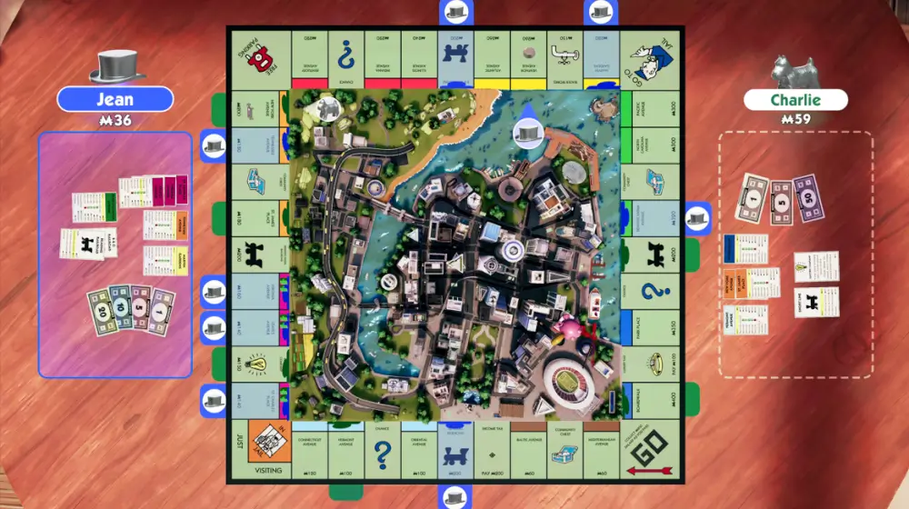 Monopoly לוח משחק המונופול שטרות וכרטיסיות משחק