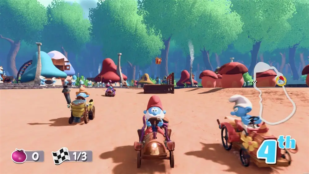 Smurf Kart הדרדסים במירוץ 