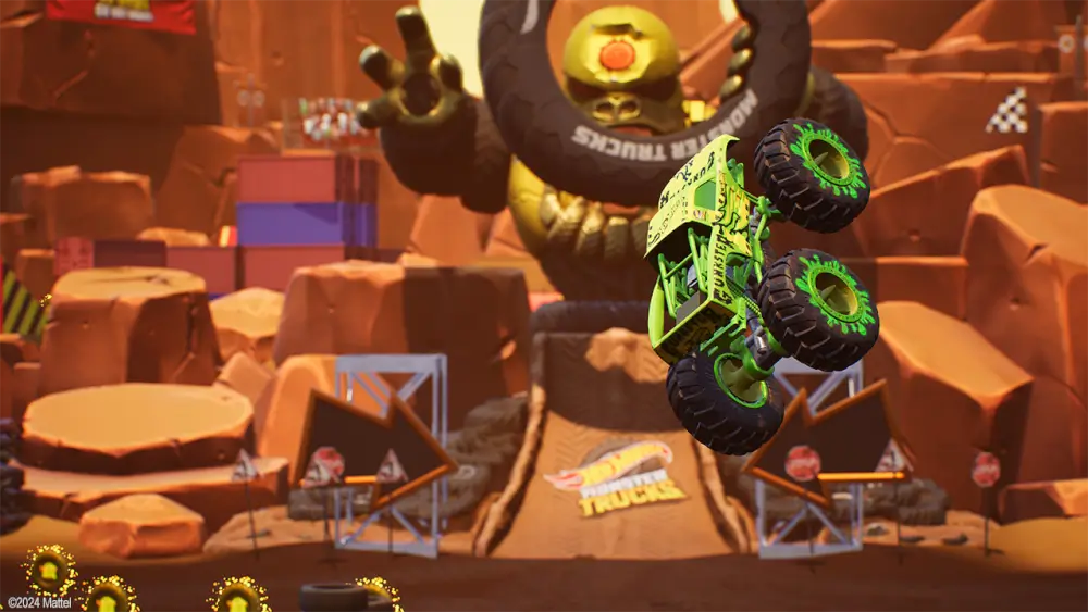 Hot Wheels Monster Trucks: Stunt Mayhem זירת קרב מירוצים