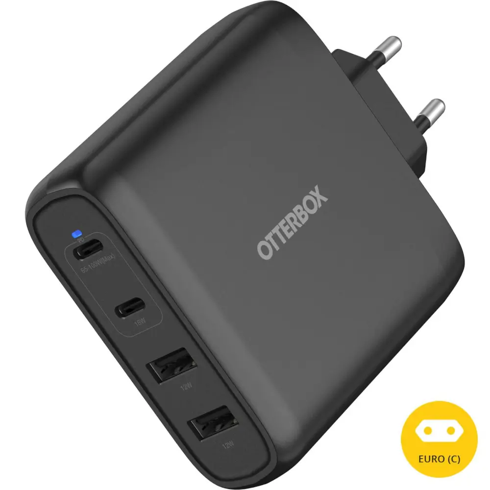 מטען קיר USB-C Four Port 100W מבית OTTERBOX