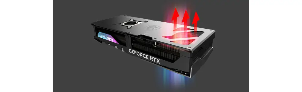 כרטיס מסך דגם GeForce RTX 4080 SUPER 16G GAMING X SLIM מבית MSI