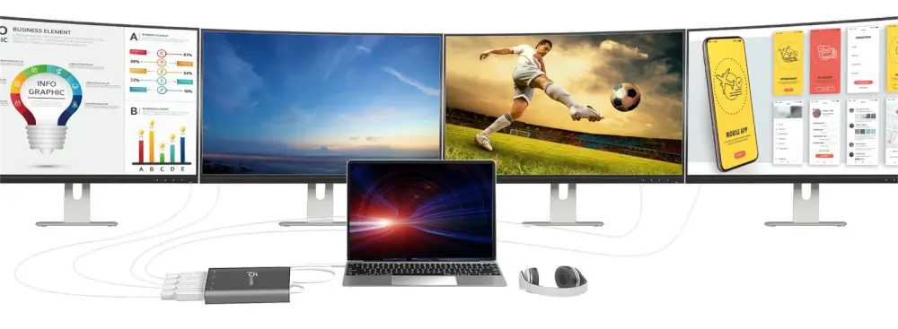 רזולוציית HDMI‎ 1080P עם אודיו סטריאו