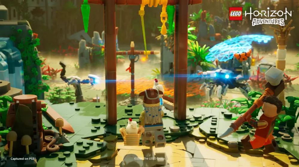 Lego Horizon Adventures בנייני לגו וקישוטים מסביב