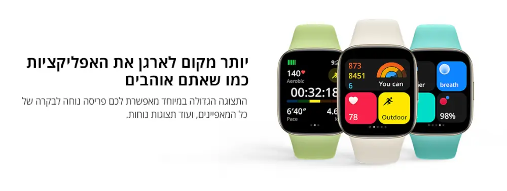 יותר מקום לארגן את האפליקציות כמו שאתם אוהבים