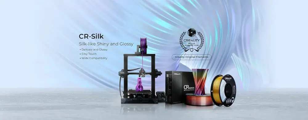 סליל הדפסה למדפסת תלת מימד דגם CR-Silk 1.75mm PLA מבית Creality