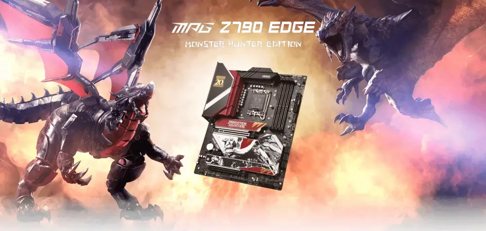 לוח אם דגם MPG Z790 EDGE Monster Hunter Edition מבית MSI