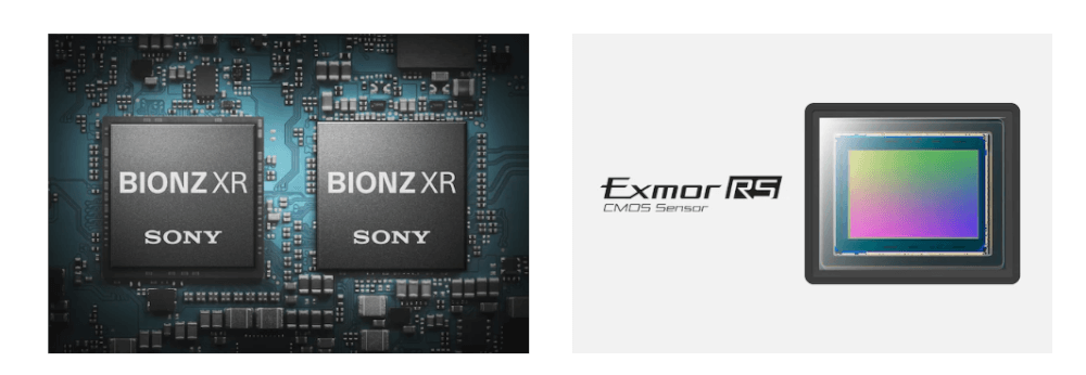 BIONZ XR ומנוע עיבוד תמונות Exmor RS™ CMOS חיישן 