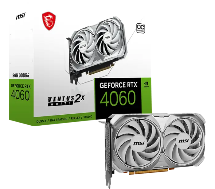 GeForce RTX™ 4060 VENTUS 2X WHITE 8G OC