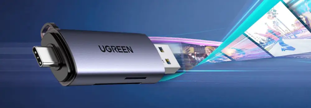 קורא כרטיסים 2 ב-1 USB-C OTG פשוט חברו והפעילו