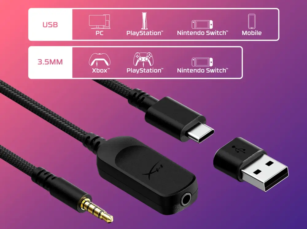 תאימות רב-תכליתית באמצעות USB-C, USB-A ו-3.5 מ