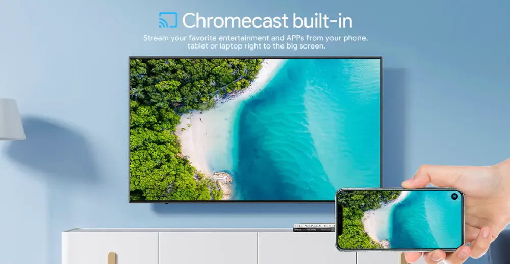 Chromecast מובנה