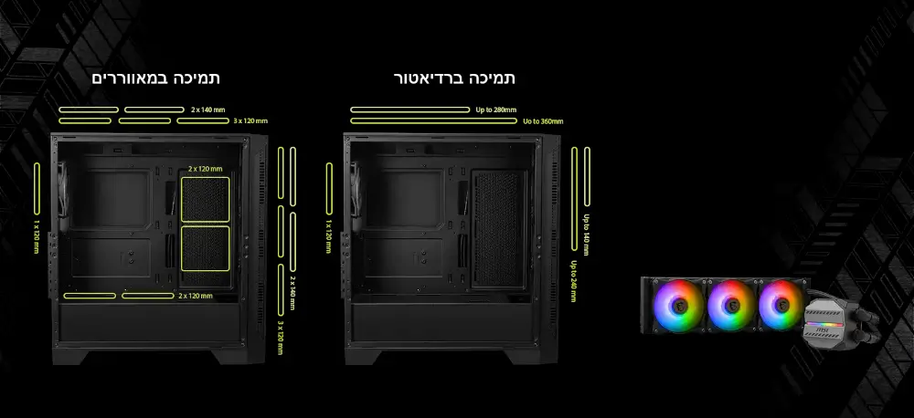 מארז מחשב דגם MAG Forge 320R AirFlow מבית MSI