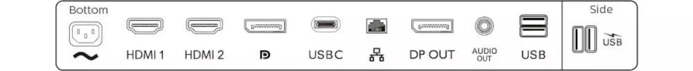 USB-C מאפשר טעינה של מחשב נייד ישירות מהצג  276B1