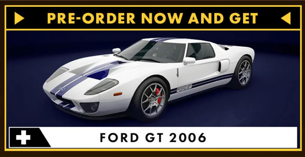 הטבה דיגיטלית הכוללת FORD GT 2006 רכב