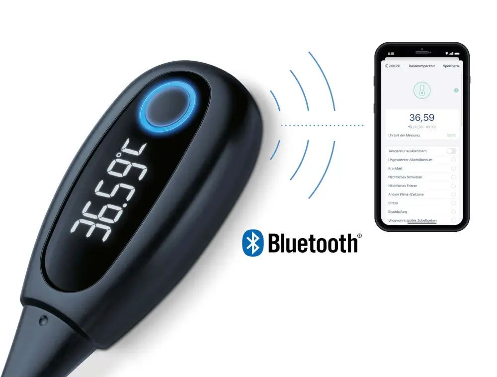 מד חום ביוץ בזאלי דגם OT30 Bluetooth מבית Beurer