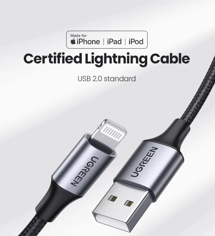 Lightning to USB-A 2M apple certified 