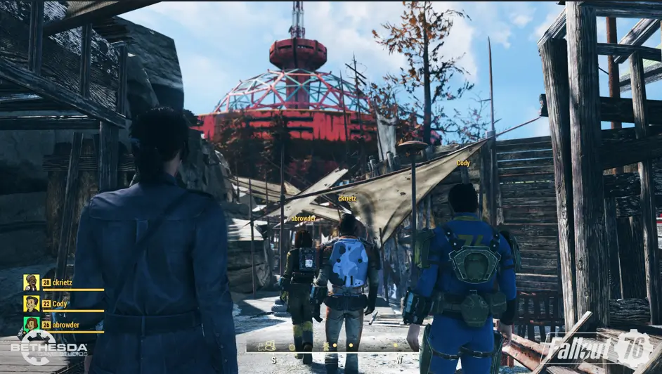 Fallout 76 ארבעה שחקנים