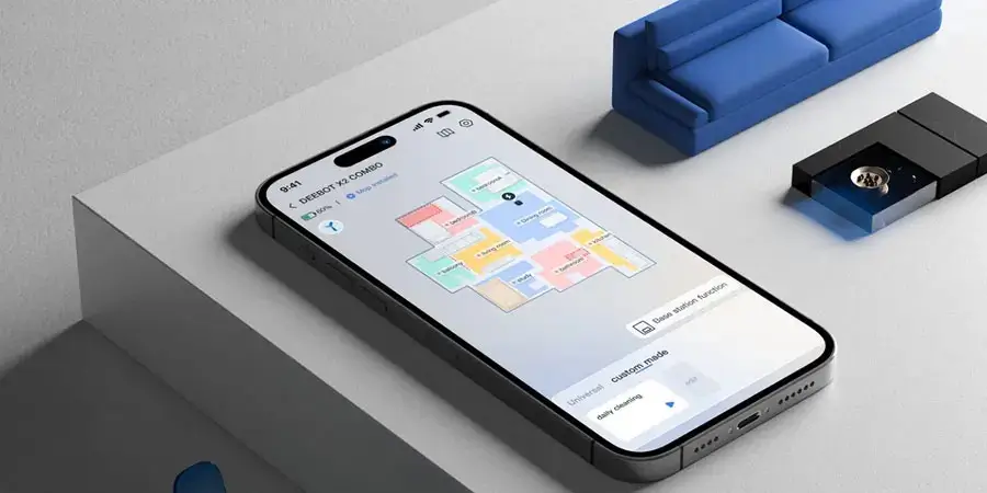 שואב רובוטי וידני Deebot X2 Combo אפליקצייה חכמה עם תמיכה בעברית
