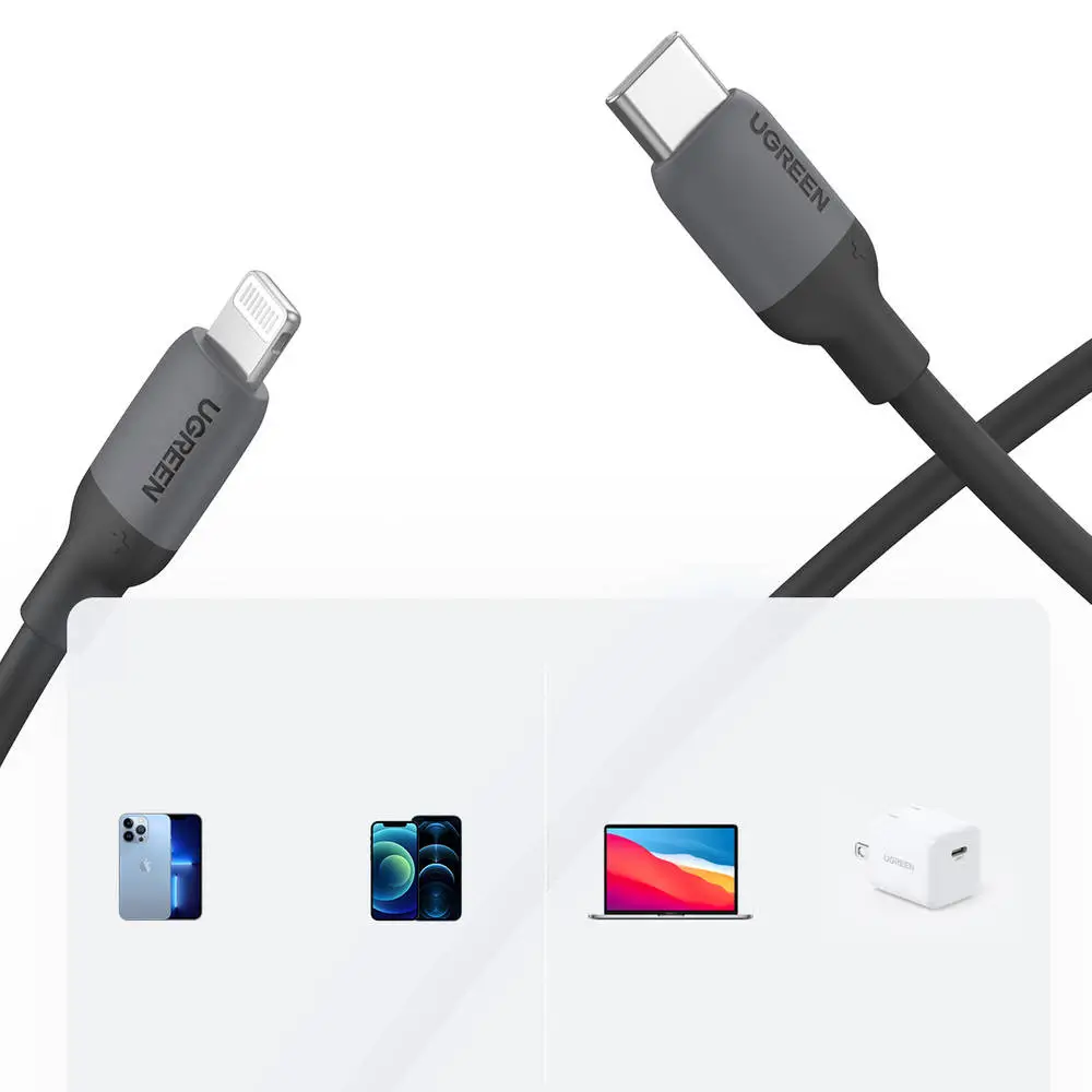 כבל 1 מטר USB-C to Lightning כבל עמיד ואיכותי