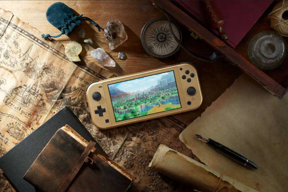 Nintendo Switch Lite Console Hyrule (Zelda) מושלמת למשחק נייד