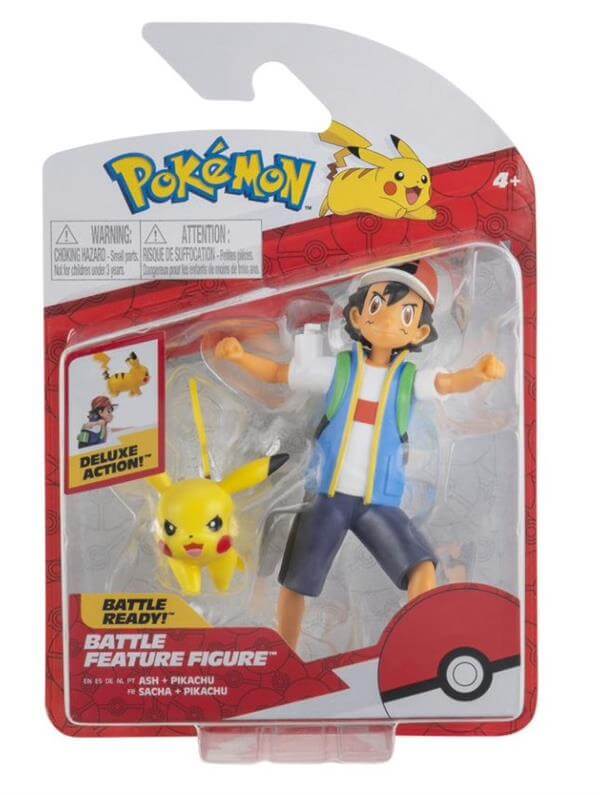 Battle Feature Figure  Ash & Pikachu Jazwares