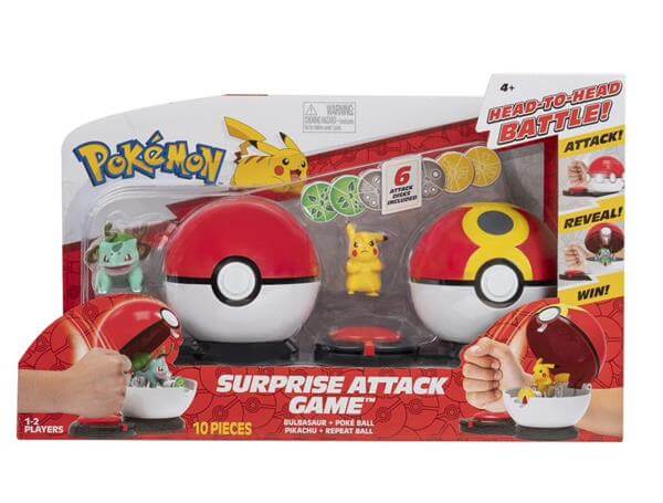 Pokemon Surprise Attack Game  W1 - Pikachu Jazwares