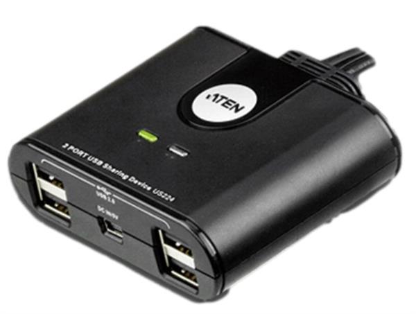 ממתג US224 2x4 USB2.0 Peripheral SW ATEN