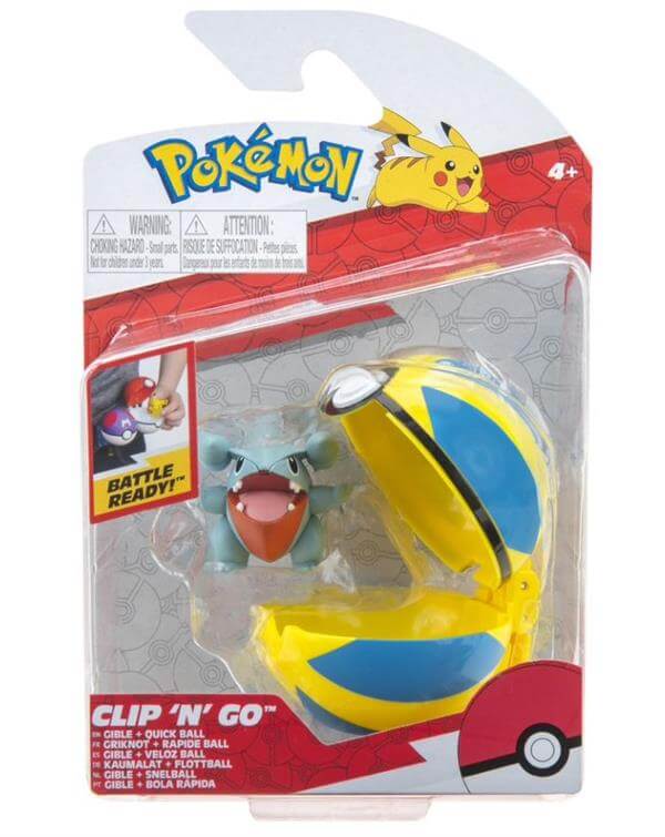 Clip 'N' Go Gible & Quick Ball W10 Jazwares