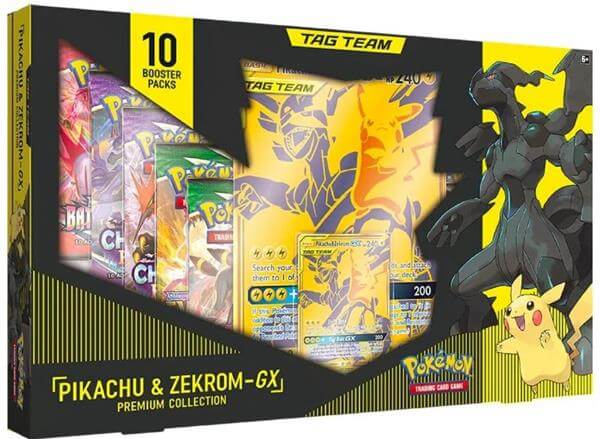 מארז קלפים Pikachu Zekrom GX Premium Collection Pokemon