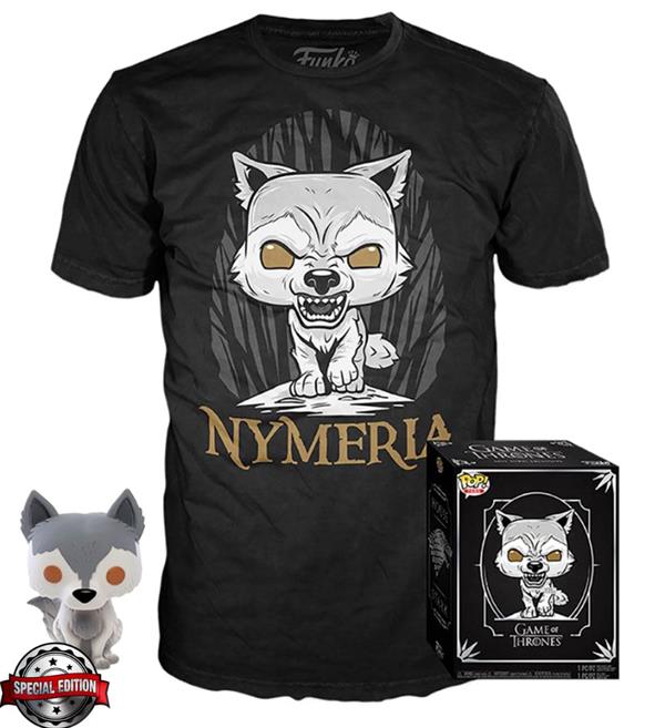 POP & Tee GOT: Direwolf Nymeria מידה L POP