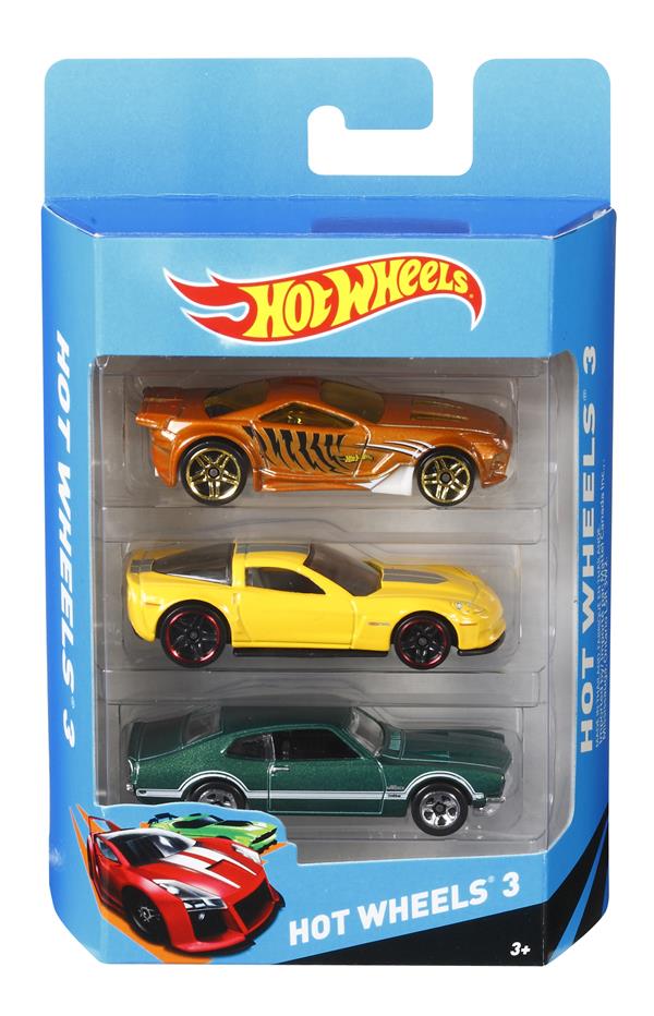 מארז 3 מכוניות מגוון HOT WHEELS