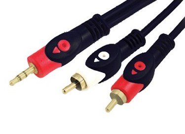 כבל אודיו 3.5MM/2RCA  1.5 מטר GPT