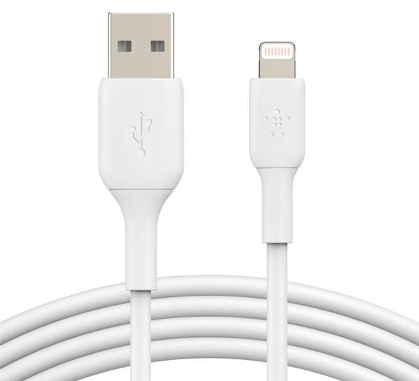 כבל סנכרון + טעינה באורך 2 מטר מאושר MFI Lightning To USB-A Belkin