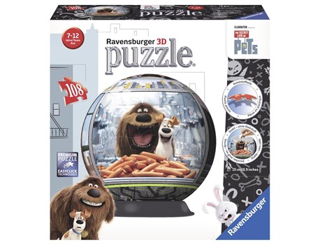 פאזל כדור 108 חלקים - THE SECRET LIFE OF PETS Ravensburger