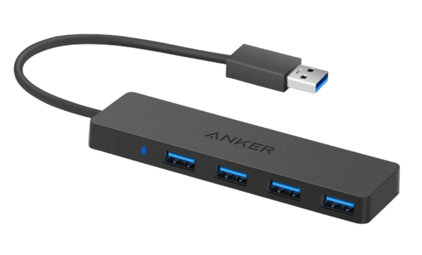 רכזת 4 יציאות Ultra Slim 4-Port USB 3.0 Data Hub Anker