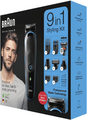 מעצב שיער פנים והגוף Trimmer 9 in 1 BRAUN