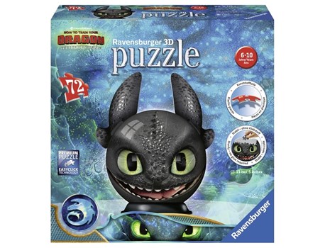 פאזל כדור 72 חלקים  - DRAGON 3 Ravensburger