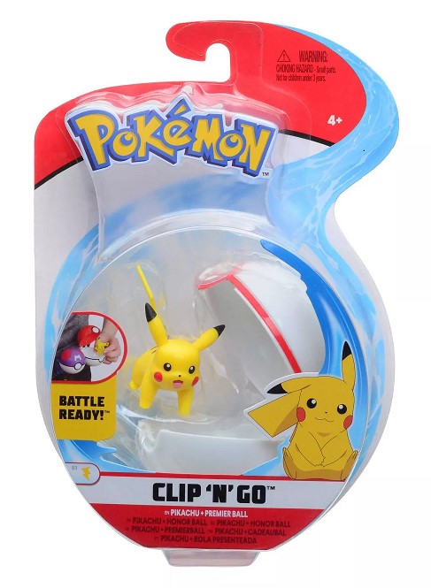 Clip 'N' Go (Pikachu #1 & Premier Ball) W9 Pokemon