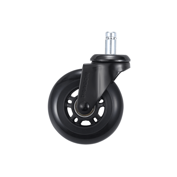 גלגלי סיליקון שחורים לכסאות גיימינג Silicon Caster Wheel Black Dragon