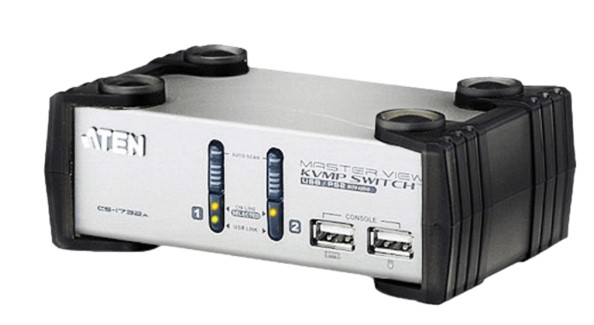 מתג CS1732A 2-Port USB VGA KVM ATEN