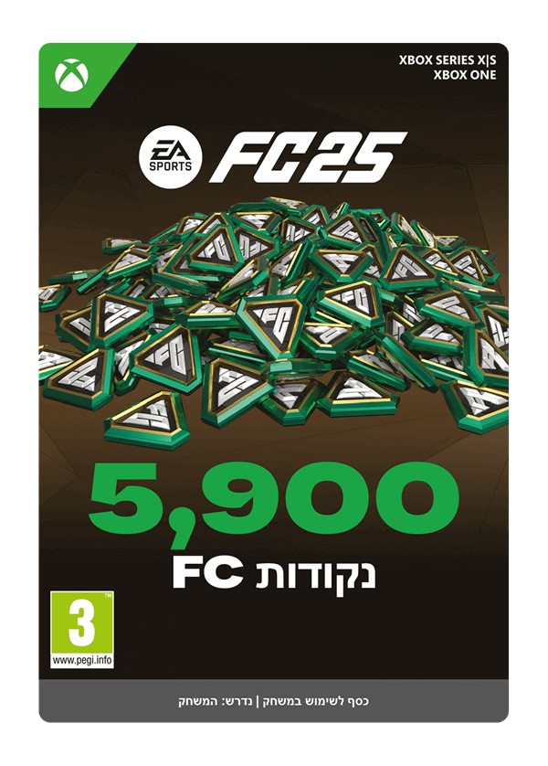 קוד דיגיטלי EA Sports FC25 - FC POINTS 1050  XBOX Series X\S\One XBOX SERIES