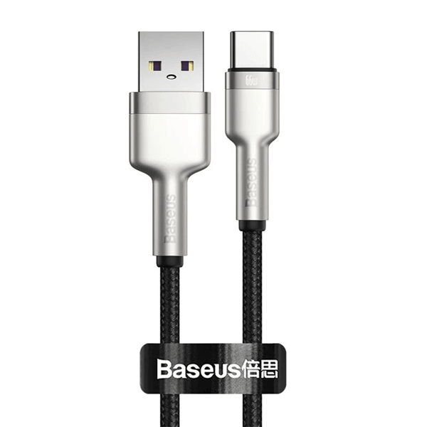 כבל סנכרון וטעינה Cafule Cable USB-A to Type-C 66W 0.25m Baseus