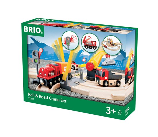 סט מסילת רכבת ומנוף BRIO