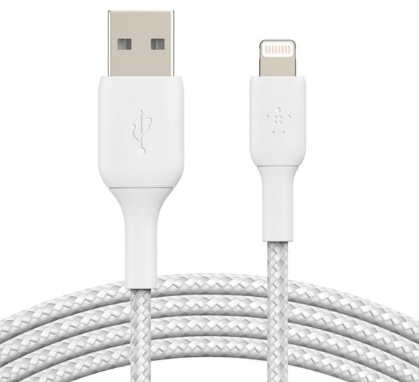 כבל סנכרון + טעינה קלוע Lightening To USB-A באורך 2 מטר מאושר MFI Belkin