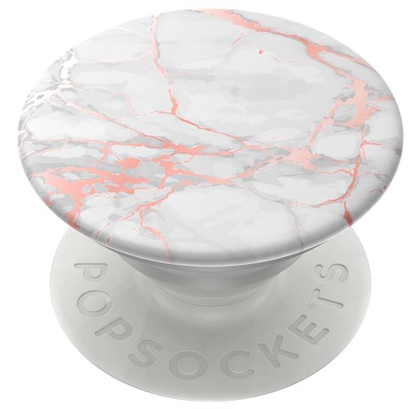 Abstract Rose Gold Lutz Marble PopSockets