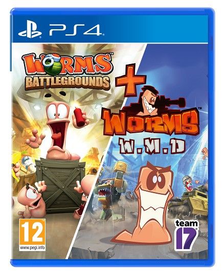 Worms Battlegrounds + Worms W.M.D Double Pack Playstation - PS4