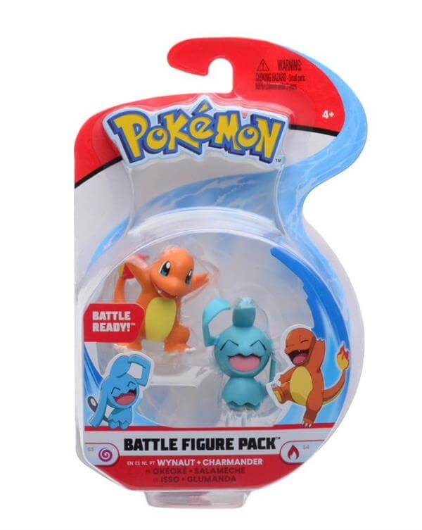 Battle Figure Charmander & Wynaut  W9 Jazwares